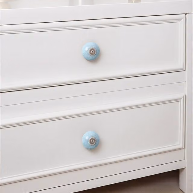 Komore Blue Ceramic Furniture Knob Set