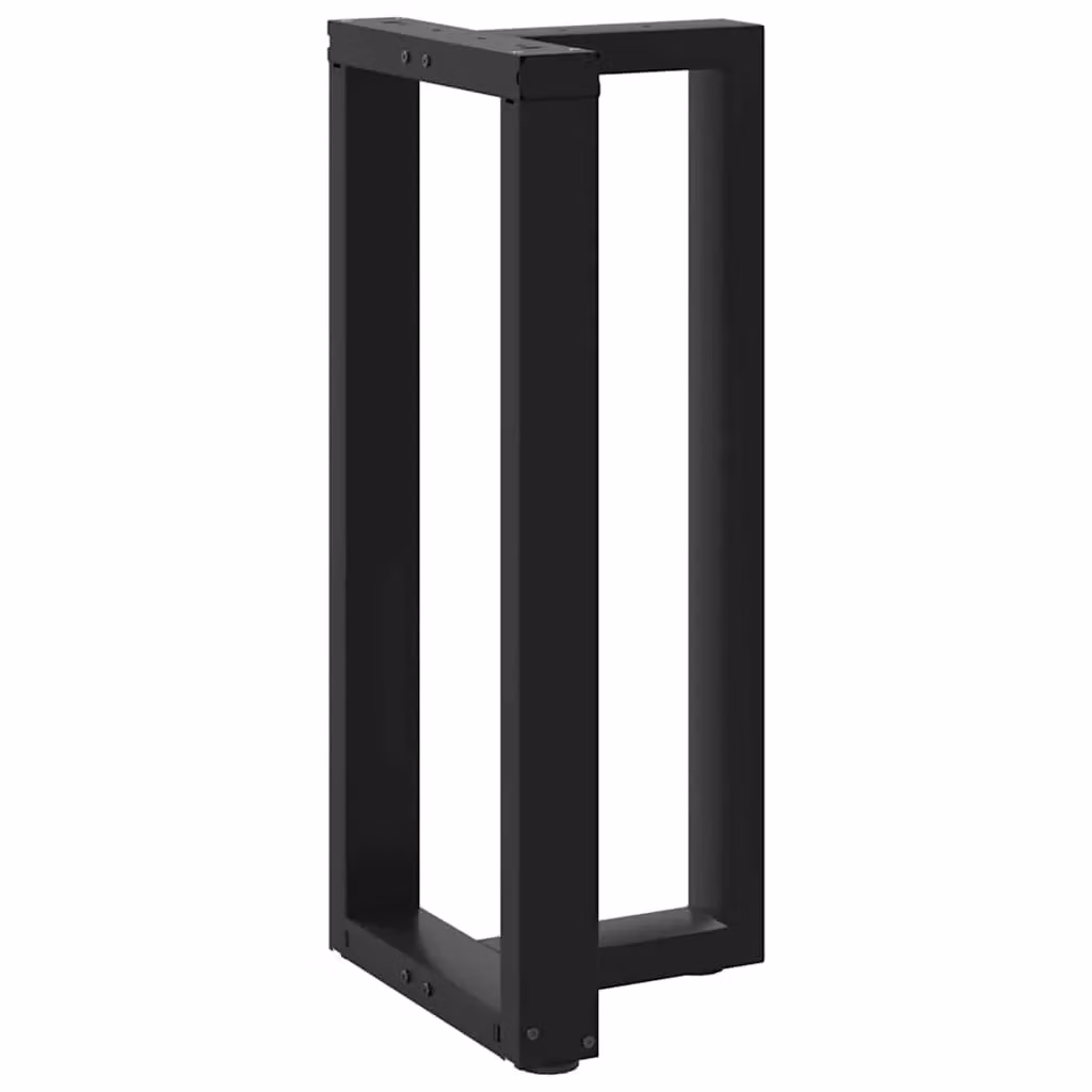Berkfield T-Shaped Steel Bar Table Legs, Black, W/D/H: 40 x 35 x 90-91 cm, 2 Pieces – 3