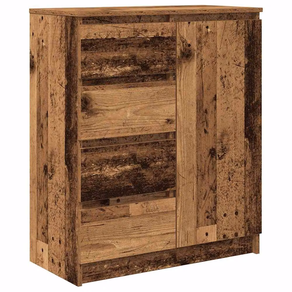 Berkfield Home Rustic Brown Sideboard with Drawers, W/D/H: 71 x 35 x 84 cm – 2