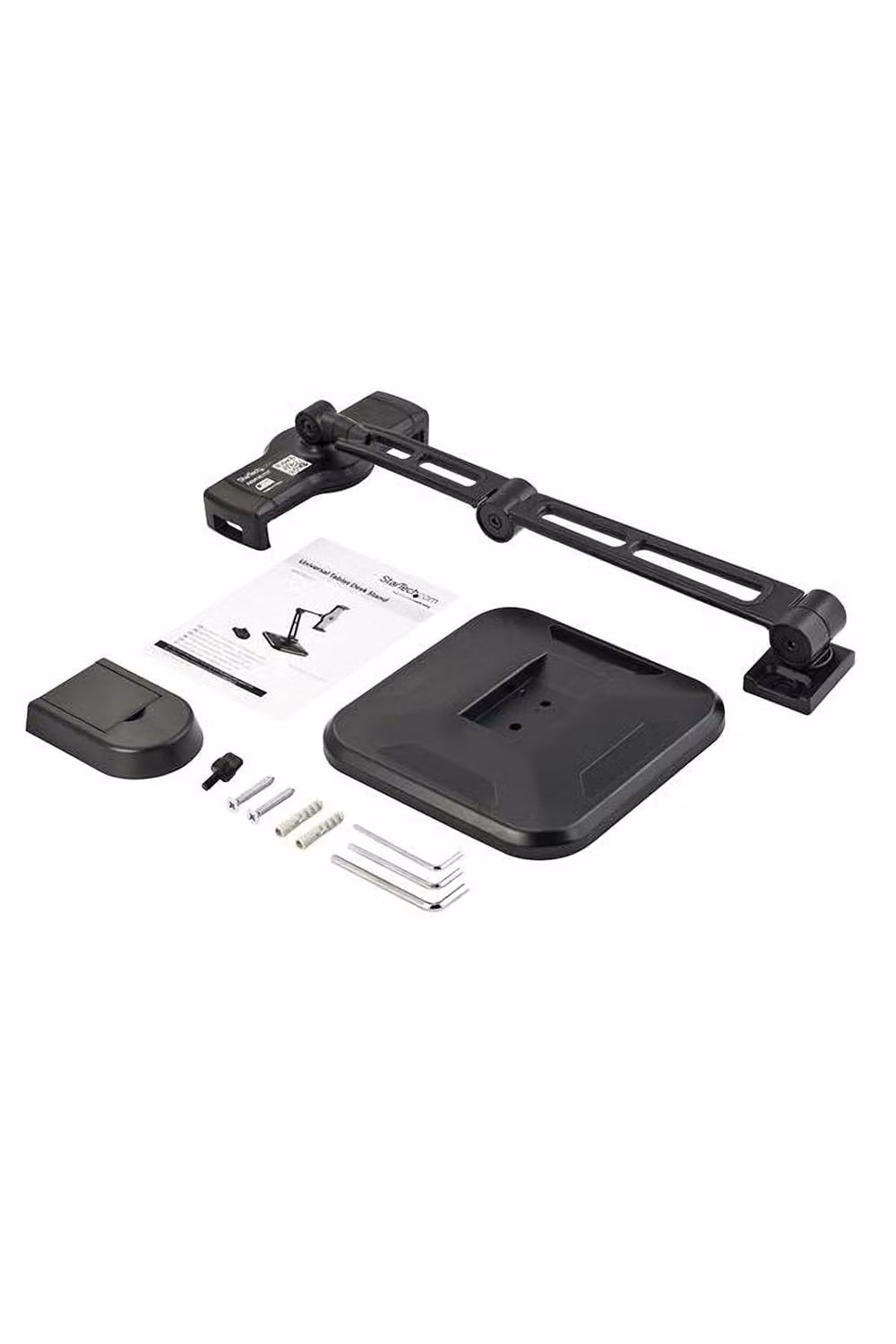 StarTech.com Adjustable Tablet Stand with Pivoting Arm in Black – 3