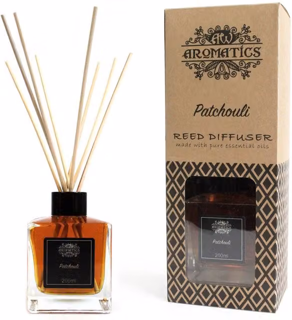 KDMD Patchouli Essential Oil Reed Diffuser, 200ml, Black – 1