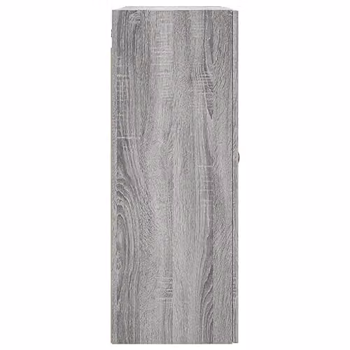 vidaXL Set of 2 Wall Mounted Cabinets in Grey Sonoma, W/D/H: 69.5 x 34 x 90 cm – 3