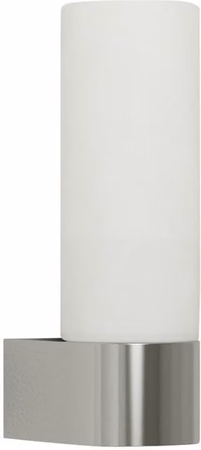 First Choice Lighting Koto Chrome and White Opal Glass IP44 Bathroom Wall Light – 1