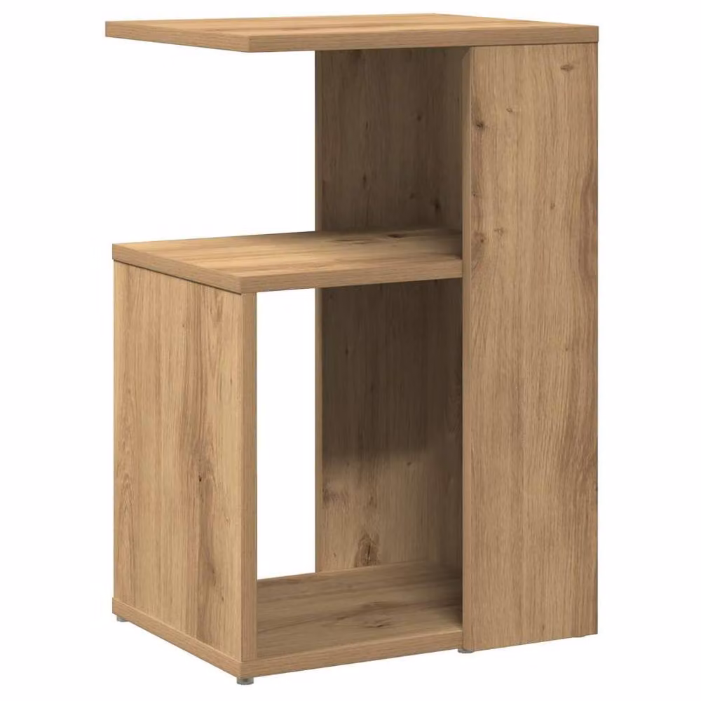 Berkfield Home Artisan Oak Side Table in Brown, W/D/H: 36 x 30 x 56 cm – 2