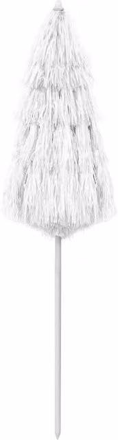 Berkfield Home Hawaii Beach Umbrella in White, 180 cm