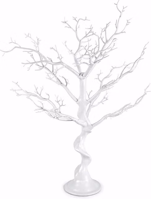 FLAVORA White Artificial Faux Branch Tabletop Tree Decor – 1