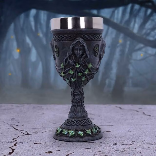 Nemesis Now Mother Maiden and Crone Chalice, Black, Height: 21 cm
