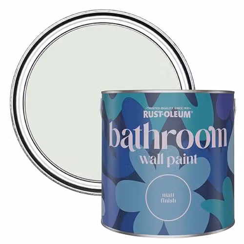 Rust-Oleum Matt Green Water-Based Bathroom Wall and Ceiling Paint, 2.5L – 1