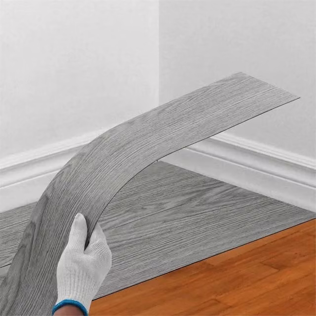 Nordara Self Adhesive Wood Effect Vinyl Floor Planks, Grey, 5m2