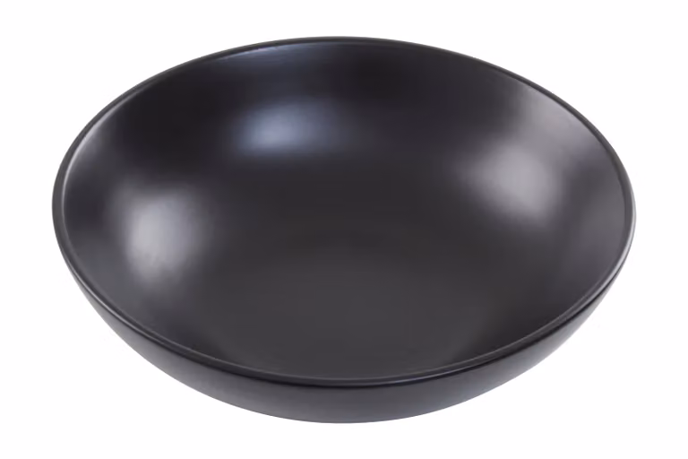 Orsina 16-Piece Black Stoneware Dinner Set