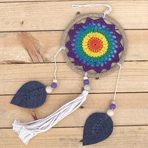 KDMD Rainbow Elemental Spirits Medium Dream Catcher in Multicolour Boho Mandala Design – 3