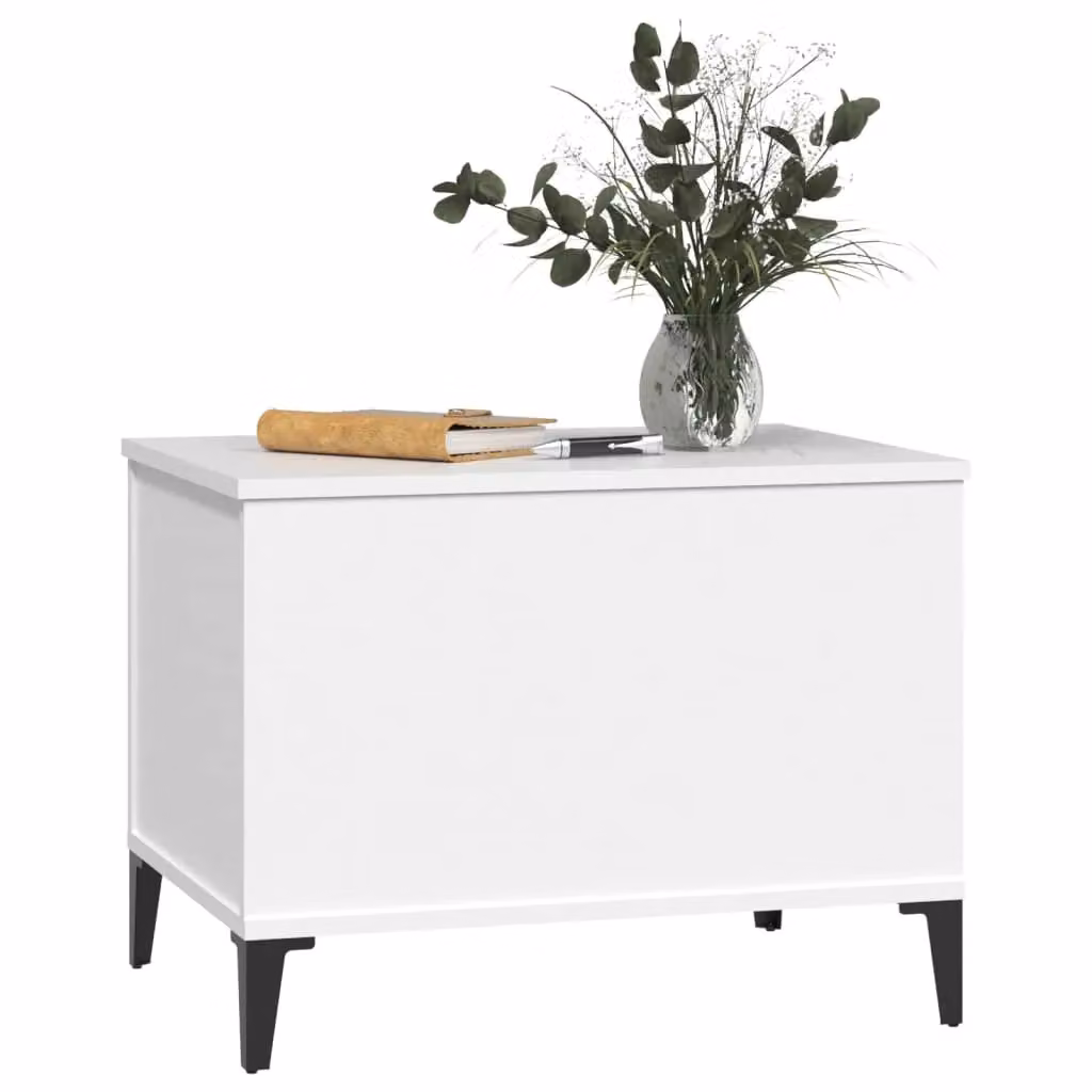 Berkfield Home Modern White Coffee Table with Lift Mechanism, W: 60 cm, D: 44.5 cm, H: 45 cm – 2