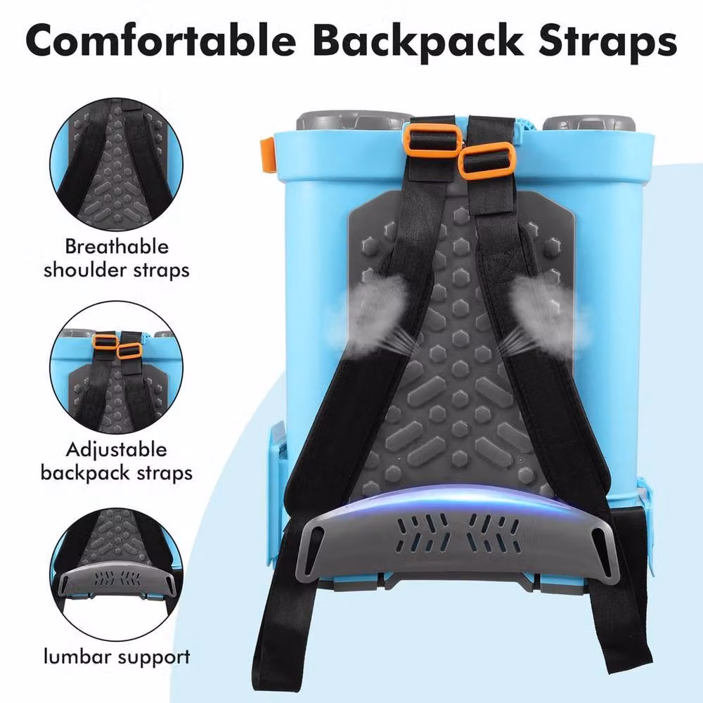 NESTLUNE 20L Electric Rechargeable Battery Knapsack Backpack Sprayer with 6 Nozzles in Blue – 2