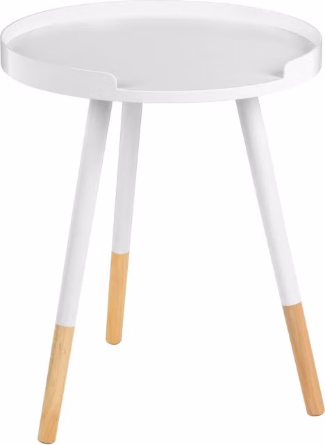 Orsina Round Wooden Side Table by Interiors by Premier in White