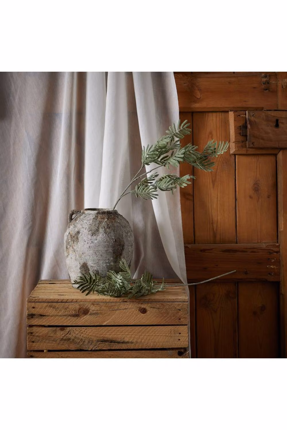 KDMD Silver Wattle Leaf Artificial Green and Silver Foliage for Floral Arrangements – 3