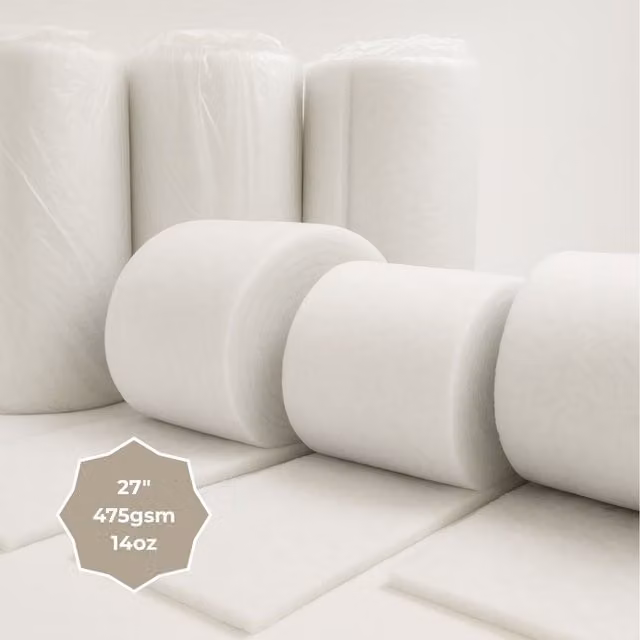 Green Loft Recycled Polyester Wadding, White, 10m