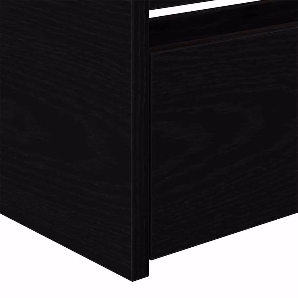Berkfield Home Modern Black Oak Daybed with Drawers, Black Oak Engineered Wood, W/D/H: 203 x 110 x 73 cm – 4