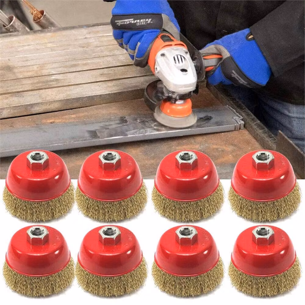 Nordara Electric Red Rotary Tool Wire Cup Brush – 3