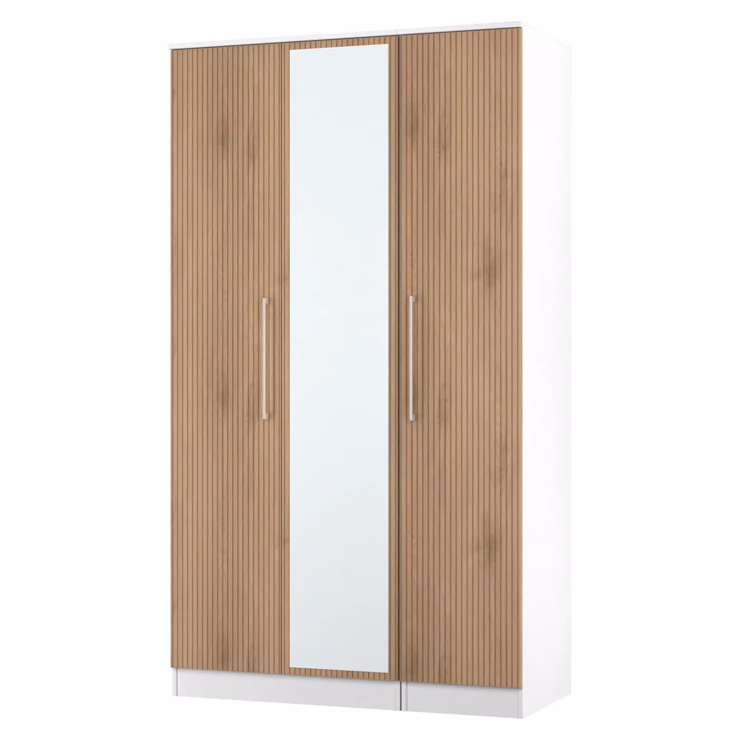 Ready Assembled 2 U Gloucester Tall Triple Mirror Wardrobe in White