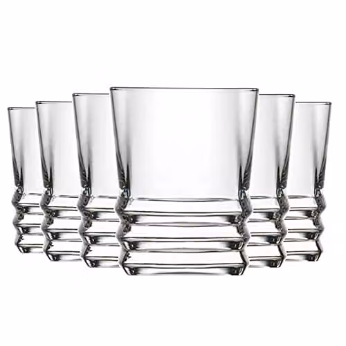 LAV 12-Piece Clear Glass Shot Glass Set, 80 ml