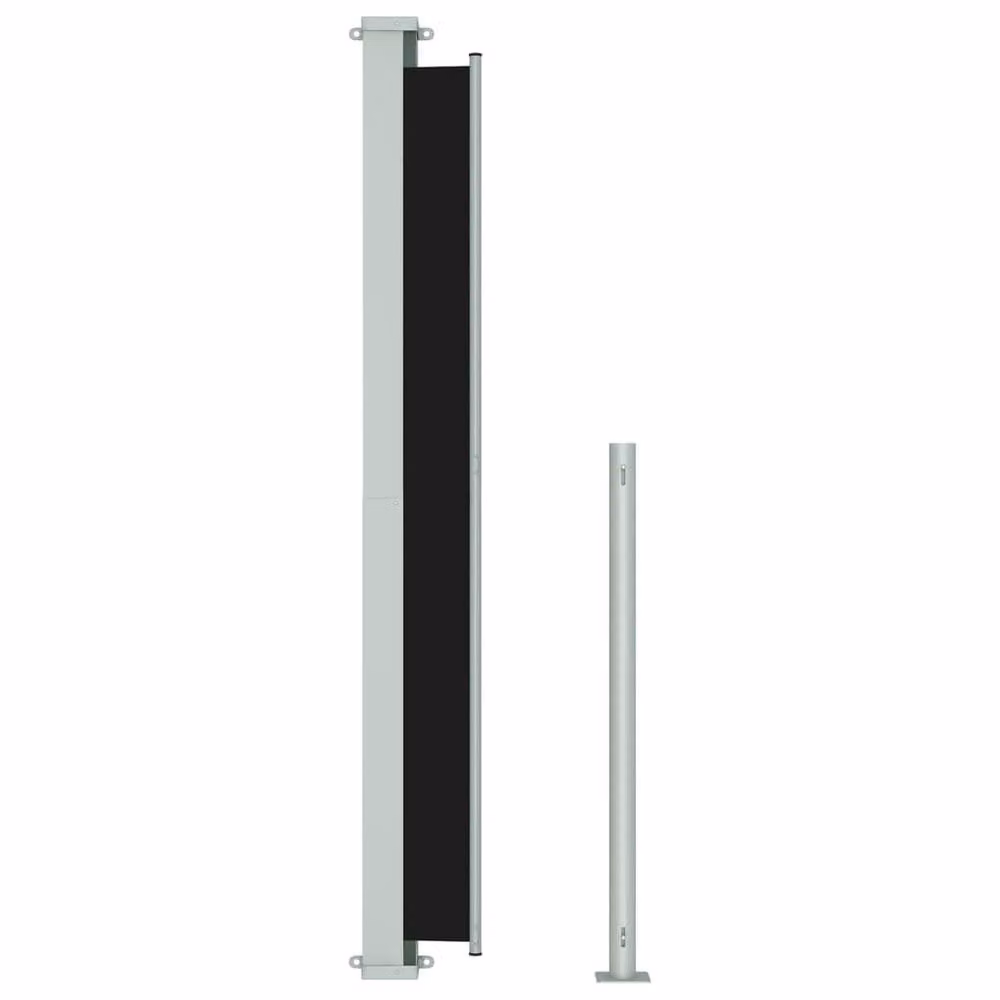 Berkfield Home Manual Pull Retractable Side Awning in Black with Polyester and Steel Construction, W/H: 200 x 300 cm – 3