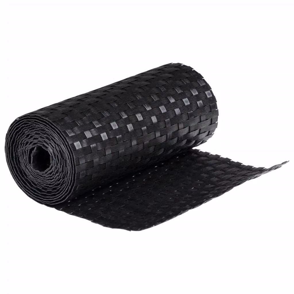 Berkfield Home Poly Rattan Balcony Screens, 10 Pieces, Black, H: 255 cm x W: 19 cm – 4