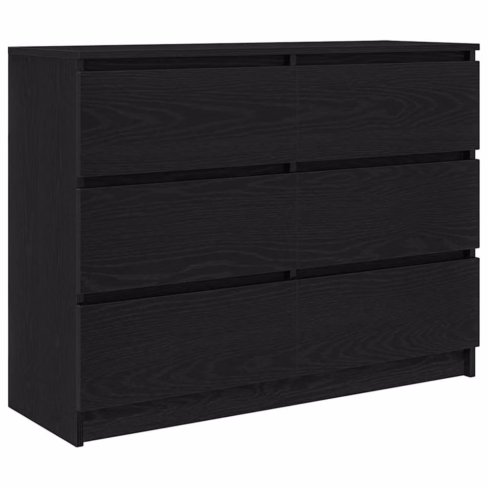 Berkfield Home Black Oak Sideboard, W/D/H: 100 x 35 x 76 cm – 2