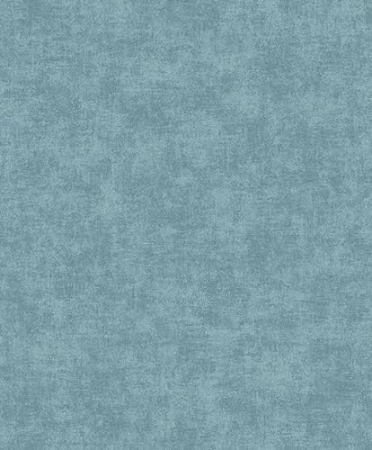 Grandeco A53711 Non-Woven Wallpaper in Vintage Blue with a Plain Plaster Look Structure