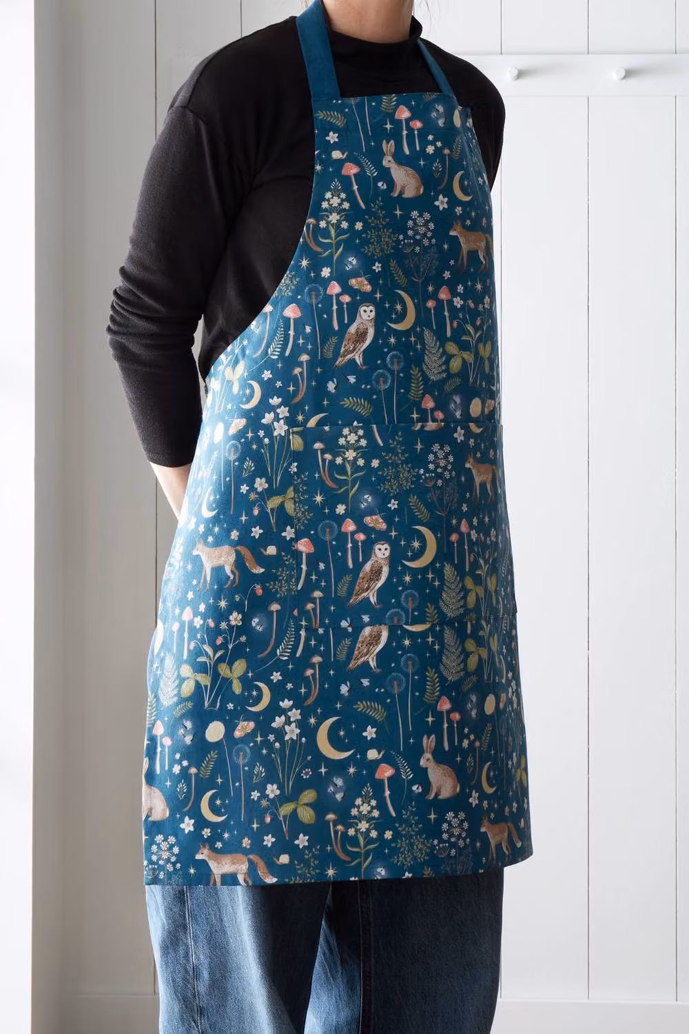 Catherine Lansfield Enchanted Twilight Animals Cotton Adult Kitchen Apron in Blue – 2