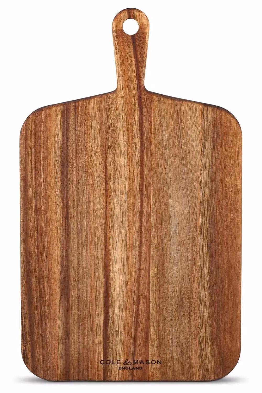 Cole & Mason Barkway Medium Acacia Wood Serving Board with Handle in Brown – 3