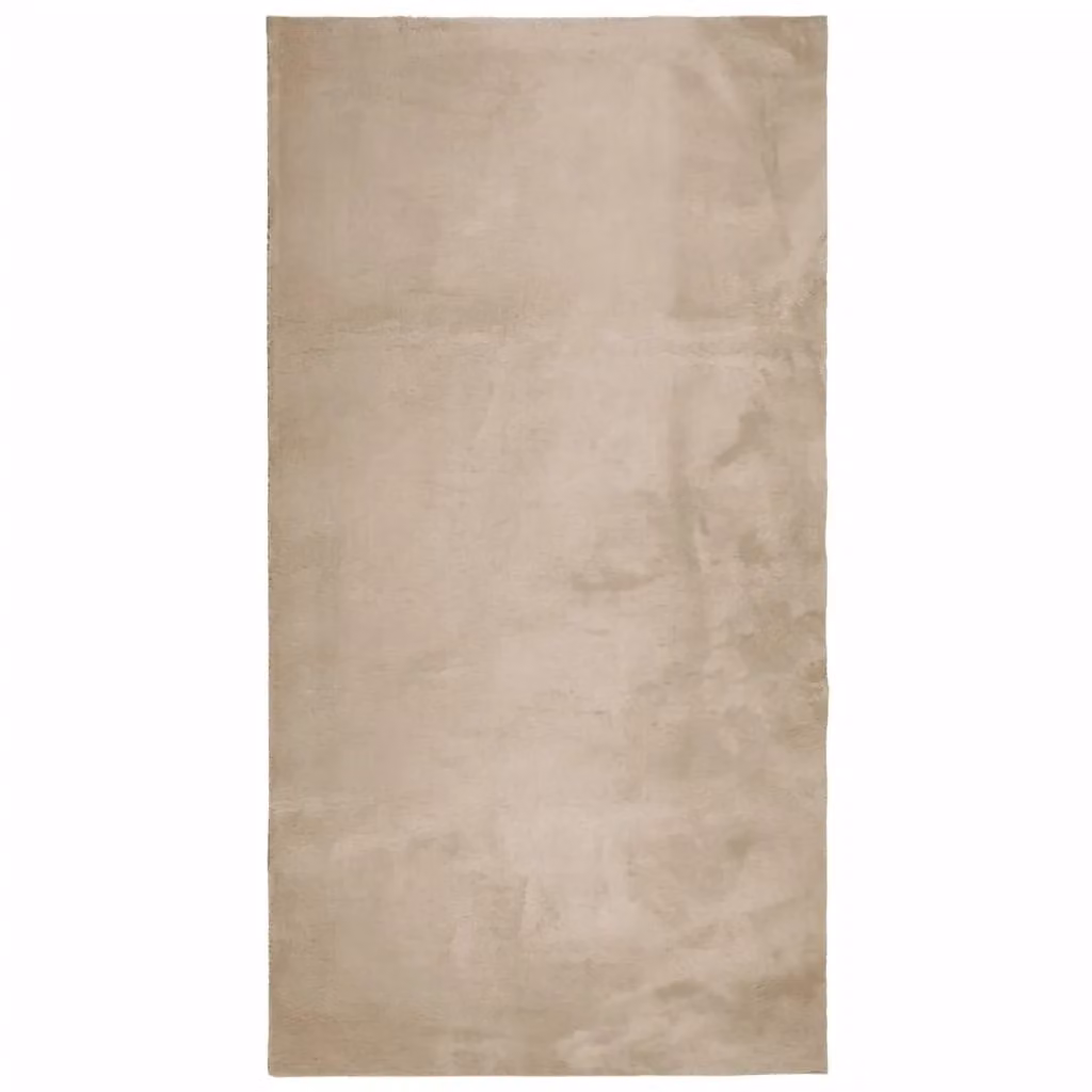 Berkfield Home HUARTE Short Pile Washable Rug in Sand and Brown, W: 60 cm, L: 110 cm – 1