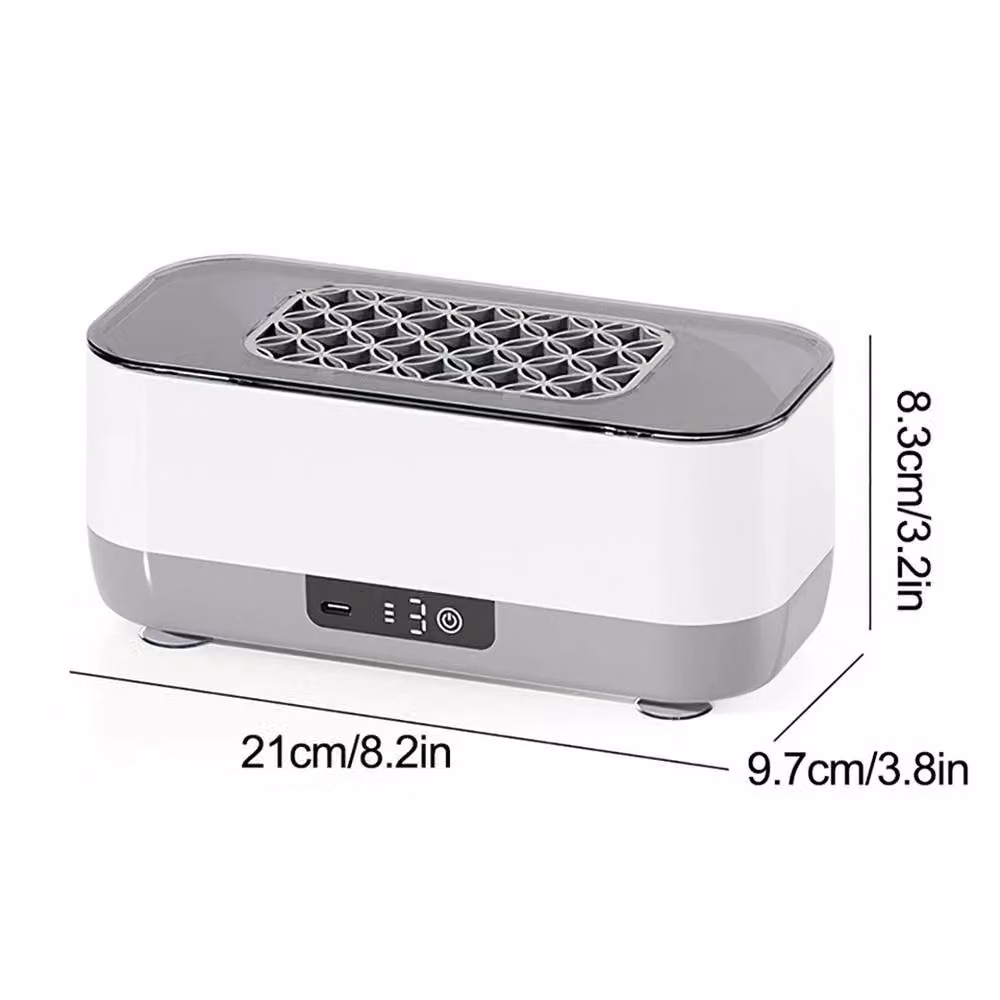 Nordara Portable Ultrasonic Cleaner Sonic Wave Tank for Glasses and Jewellery in Grey – 2