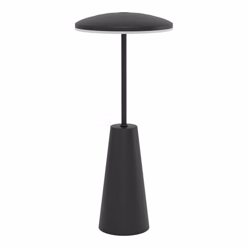 Eglo Piccola LED Outdoor Rechargeable Table Lamp, Black, IP54