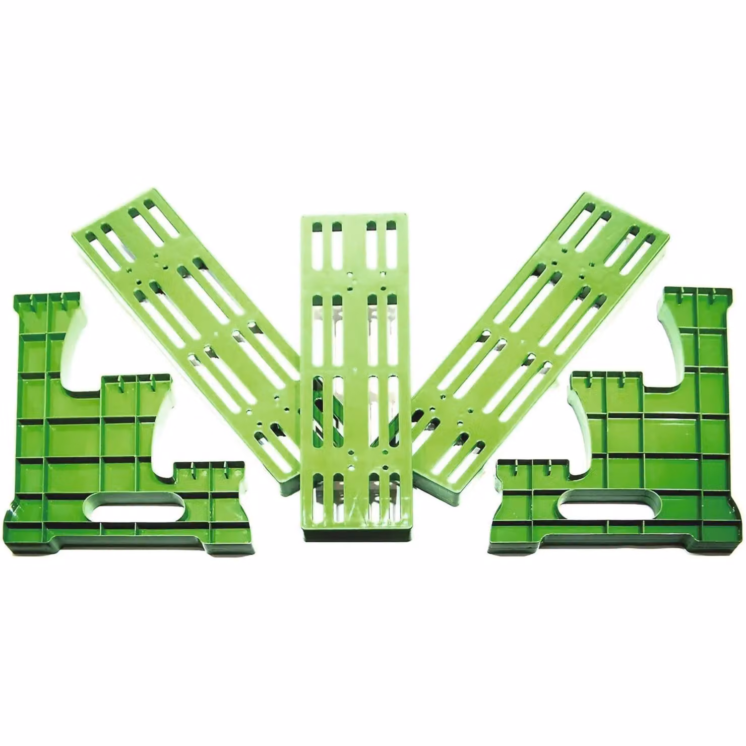 mysmartbuy 3-Tier Garden Plant Pot Etagere, Green Straight Display Stand for Indoor and Outdoor Use, H: 50 cm, W: 70 cm, D: 48 cm – 3