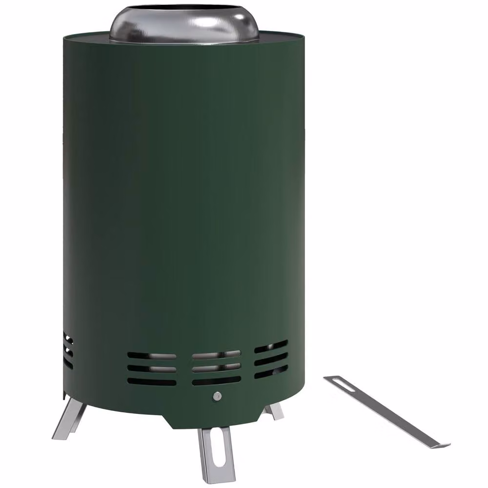 Wyld Haus Balatti Small Tabletop Smokeless Fire Pit, Green, Stainless Steel – 2