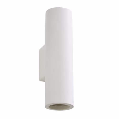 InLight INL-37225 Carmona White Plaster Cylinder Wall Light
