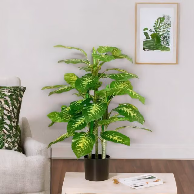 FURNOS Green Artificial Evergreen Decorative Tree, Height: 95 cm – 1