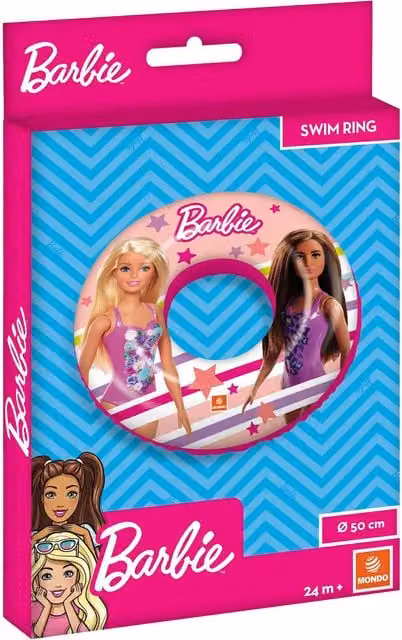 Mattel Barbie Inflatable Swim Ring, Pink, Diameter: 50 cm – 1