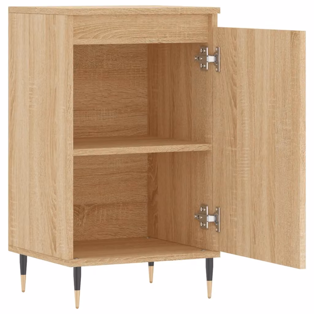 Berkfield Home Sonoma Oak Sideboard in Grey and Brown, W/D/H: 40 x 35 x 70 cm – 2