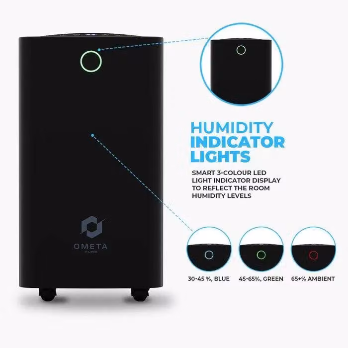 Home Detail Ometa Pure Dehumidifier, 12L, Black – 4