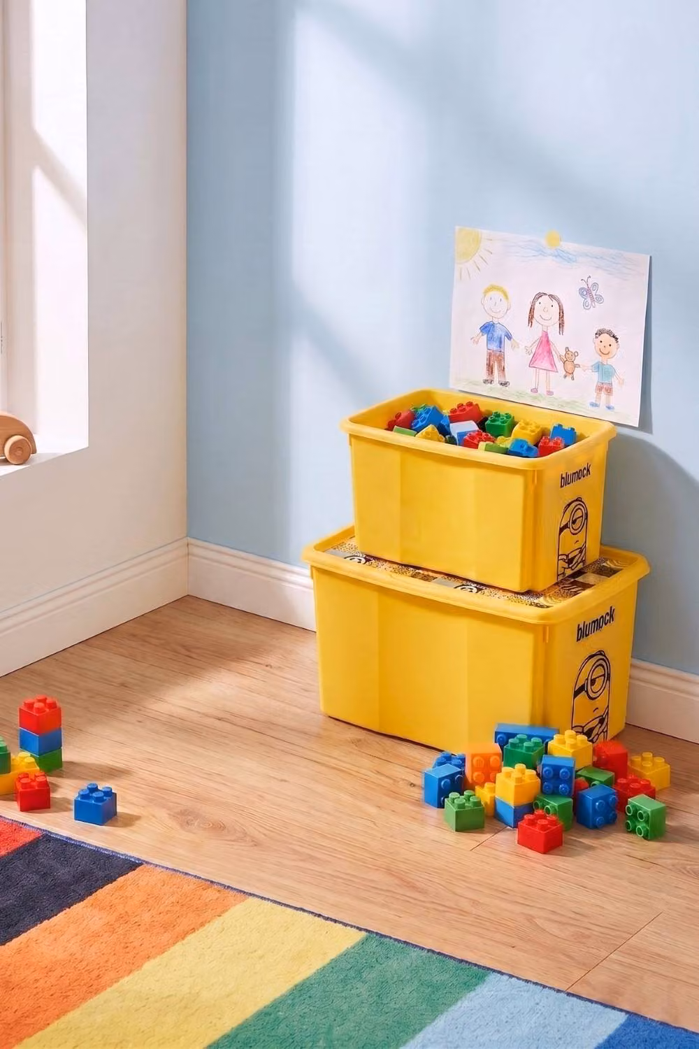 Keeeper Minions Turning Stacking Box Set, 30L and 45L, Yellow – 2