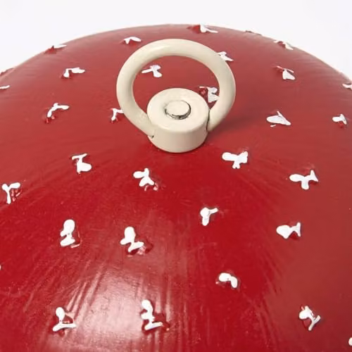 Homescapes Red Mushroom Hanging Bird Feeder, W/D/H: 24.5 x 13 x 13 cm – 3