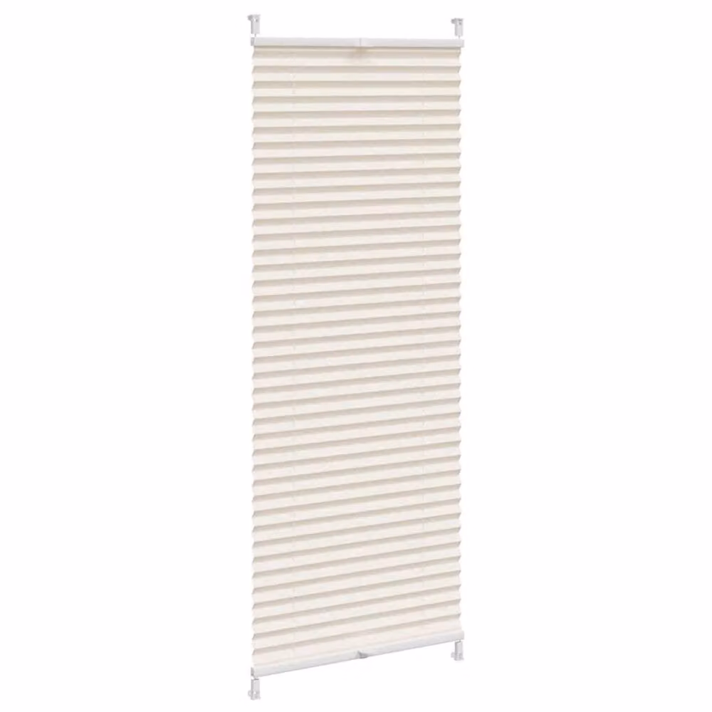 Berkfield Home Single Pleat Plisse Blind in Beige, W: 50 cm, H: 150 cm