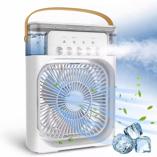 Rolipo 4-in-1 Portable Air Cooler and Mist Fan with Aroma Diffuser, White