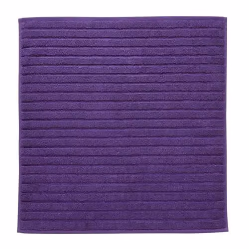 Christy Prism Luxury Turkish Cotton Bath Mat in Purple, W/D: 60 x 60 cm – 3