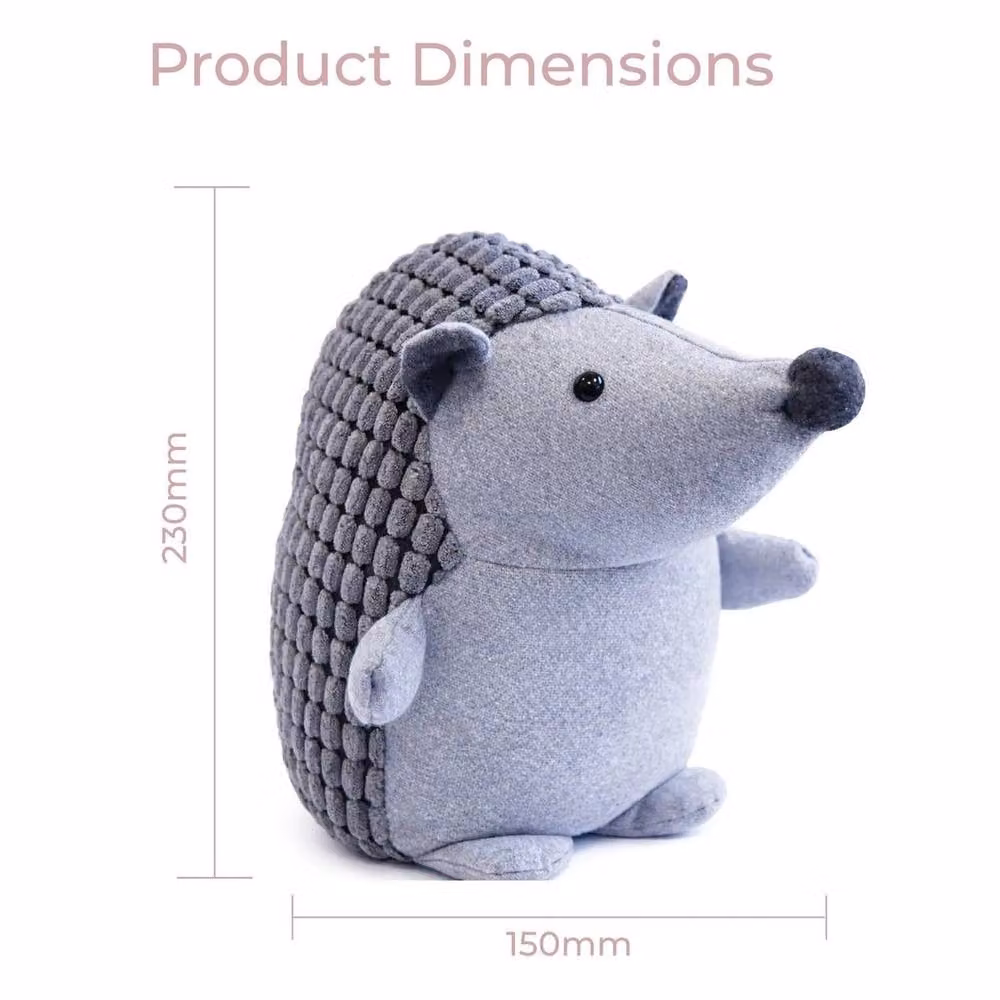 PAWNORA Sand Filled Animal Door Stop in Grey – 2