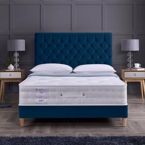 RestRelax Sleep Sicily 1000 Pocket Tufted Mattress, Medium Firm, White, W/D/H: 120 x 190 x 28 cm – 2