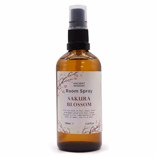 Ancient Wisdom Sakura Essence Room Spray in Pink and Brown