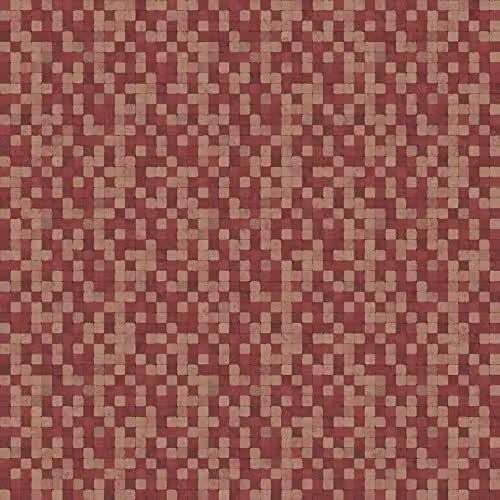 Galerie G67424 Natural FX Red Geometric Washable Vinyl Non-Woven Wallpaper