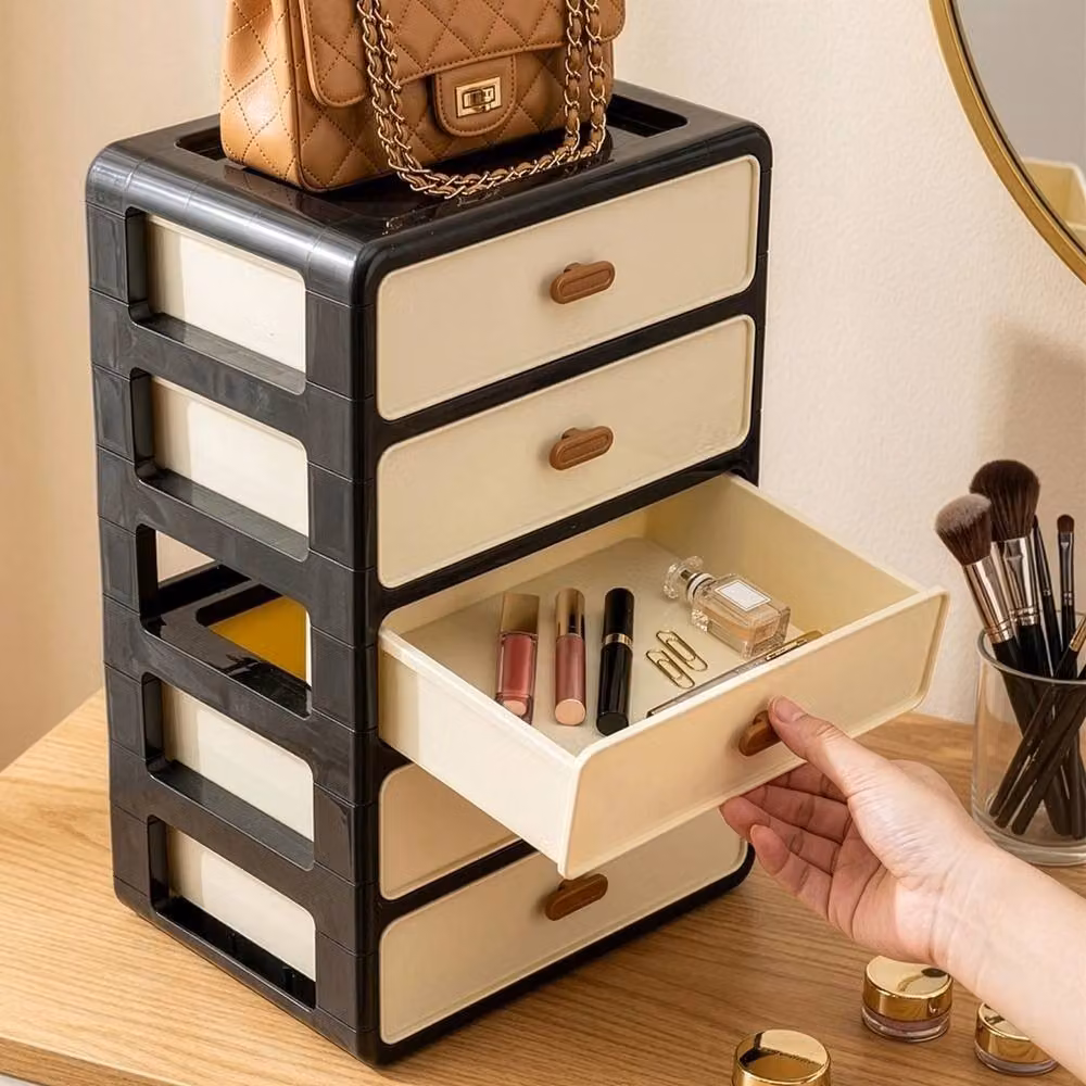 Havendro 5-Tier Drawer Storage Cabinet in Beige – 3